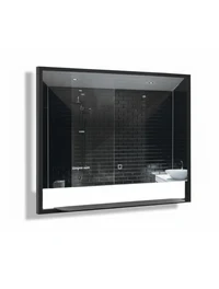 Oglindă LED CASCADE CSD-1000 1000x600mm (anti aburi+touch) black ROKO