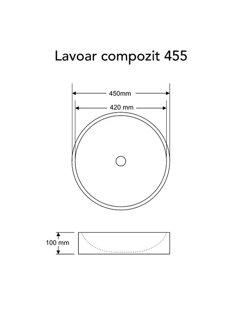 Lavoar rotund KOALA 455 455 eco