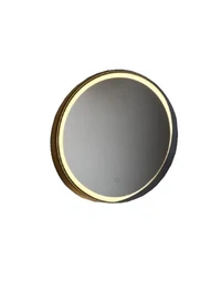 Oglindă LED HILAL HL-600-G 600mm (anti aburi+touch) gold ROKO