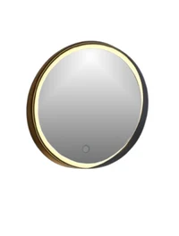 Oglindă LED HILAL HL-800-G 800mm (anti aburi+touch) gold ROKO