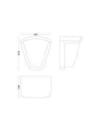 Настенный светильник (бра) Philips KISKADEE, 1 цоколь E27, 42 Вт, 220 В, IP44, цвет антрацит 3
