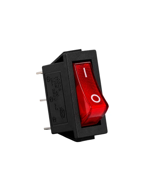 Întrerupător pe fir e.switch.key.03, 3 pin, îngust, cu indicator