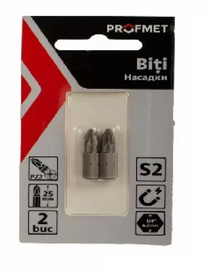 * 340510 Biți PZ 2/25 oțel S2 2buc Profmet 3