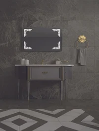 Светодиодное зеркало GALA LD-1092 800x600 мм (антизапотевающее+сенсорное) ROKO 2