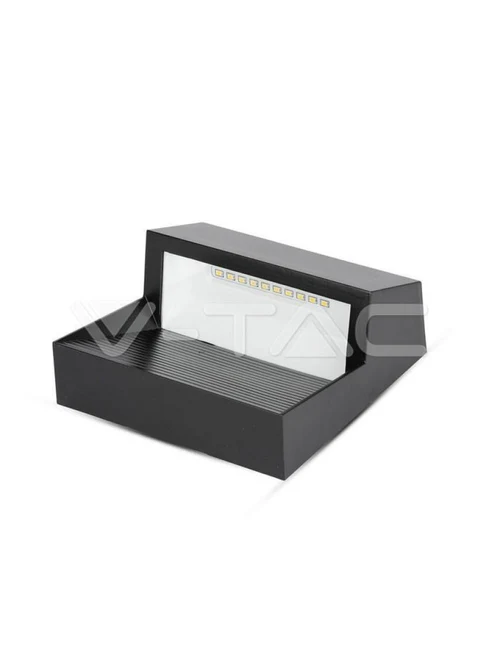* Aplică LED Scară/Perete,Ermetică IP65 3W 4000K 210lm pătrată neagră V-TAC