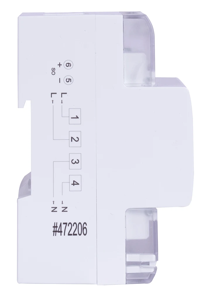Contor electric monofazat pe șină DIN e. control.w07 5(65)A 1.0 2