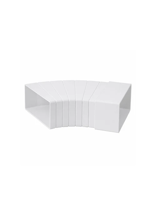 Соединение горизонтальное разноугловое KLH15-60 Europlast. ПВХ. 110 x 55 мм. 15 - 60 градусов