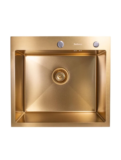 Раковина ручной работы SanDonna HD5550 Gold VOR57924