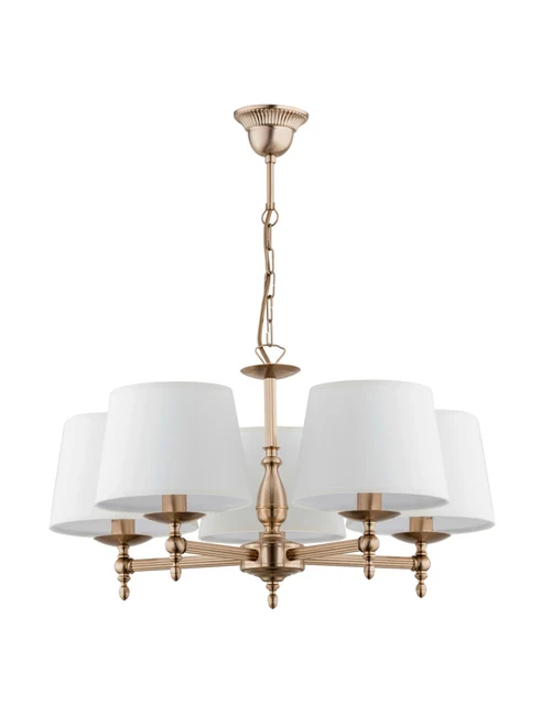 * Lustră ROKSANA 5xE14 max 40W gold+white ALFA