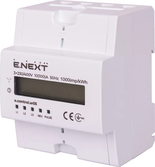 Contor electric trifazat e.control.w05 5(100)A clas 1.0