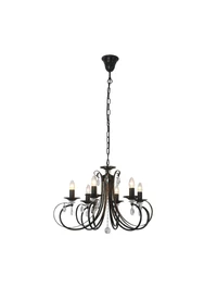 * Lustră NOVIA RLD94217-6B 6XE14 40W metal black ZUMALINE