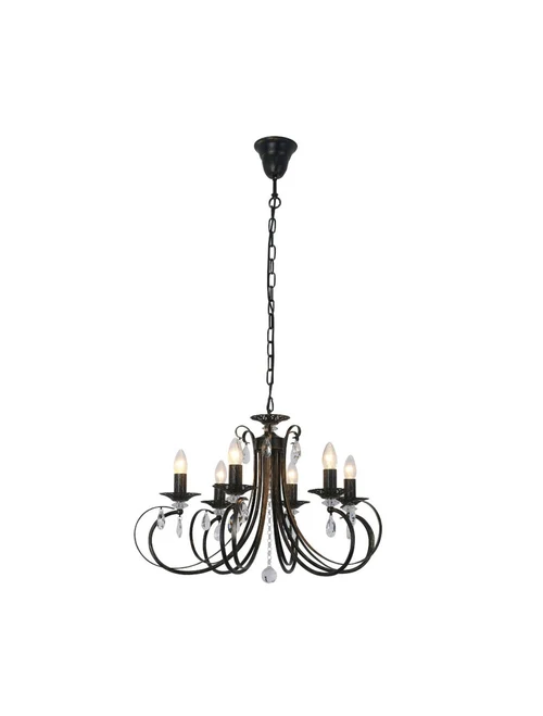 * Lustră NOVIA RLD94217-6B 6XE14 40W metal black ZUMALINE
