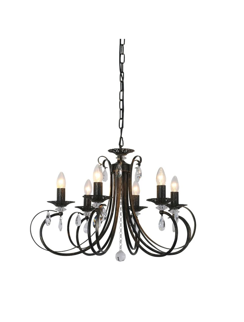 * Lustră NOVIA RLD94217-6B 6XE14 40W metal black ZUMALINE 2