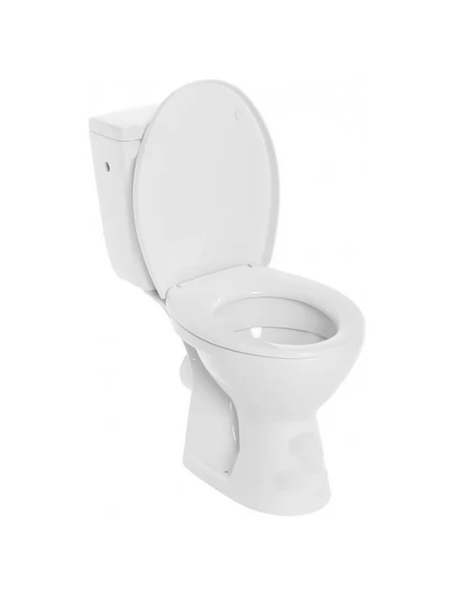 113167 Унитаз Cersanit Classic, боковой подвод воды, горизонтальный выпуск, сиденье PP