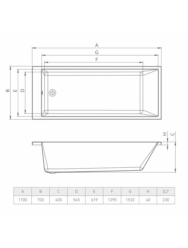 114222 Cadă acril 1700x700 Bonito Home Grande 2 4
