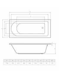 114226 Cadă acril 1700x700 Bonito Home Elara 3