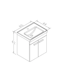 Mobilier de baie ORKA Enez 65 Irony (2065) 3