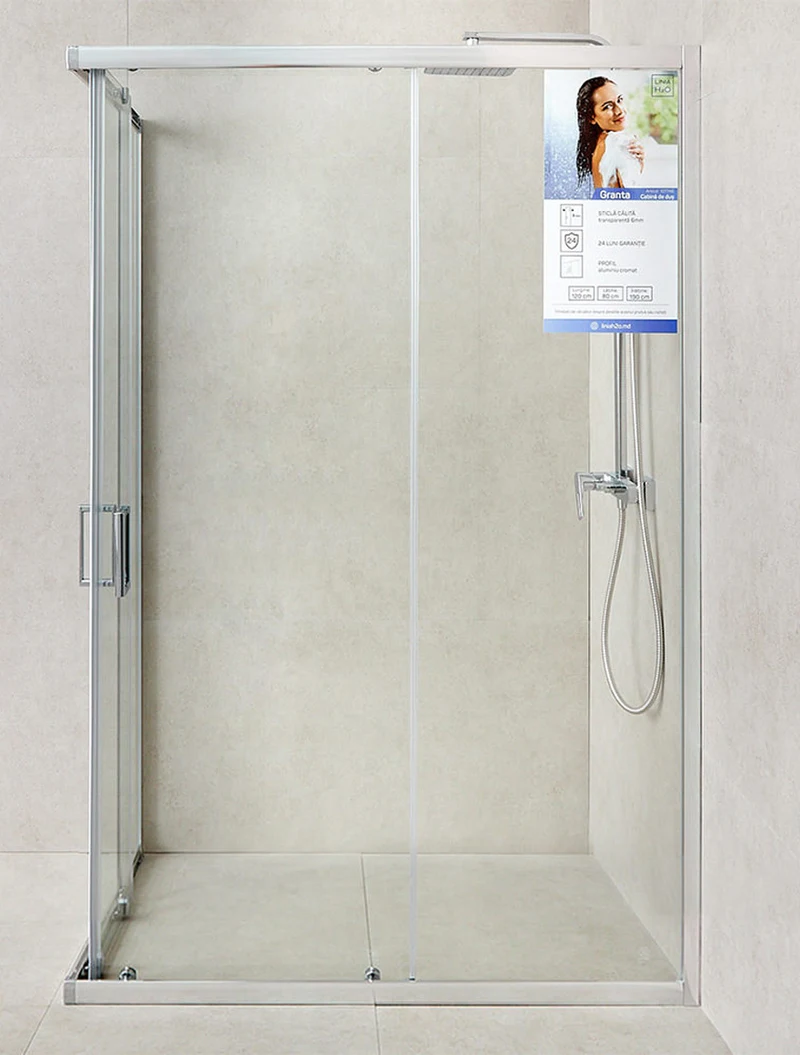 107746 Душевая кабина 1200x800x1900 6mm универсальная Granta LiniaH2O 2