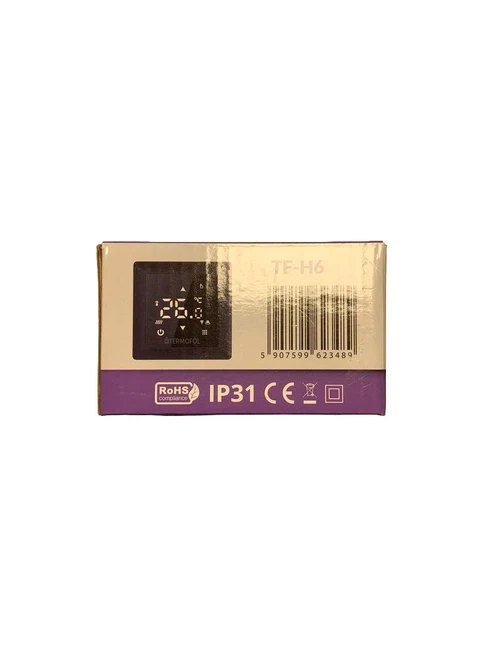 Termostat încălzire prin pardoseală TF-H6 negru Termofol