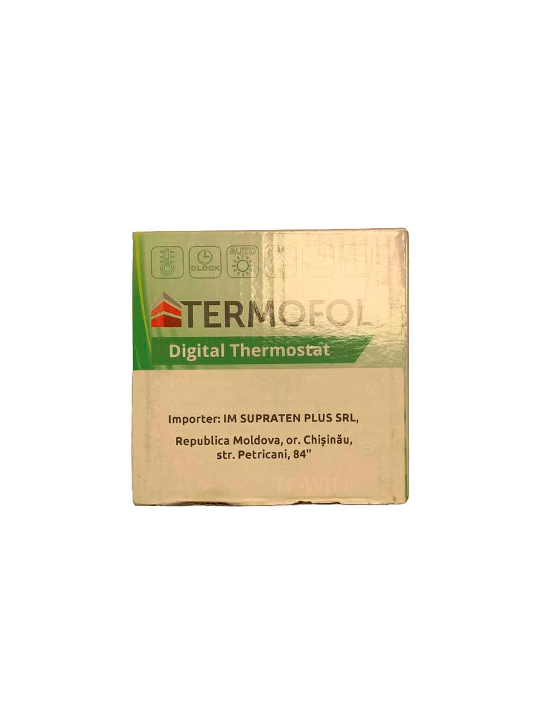 Termostat încălzire prin pardoseală TF negru Wifi Termofol 2