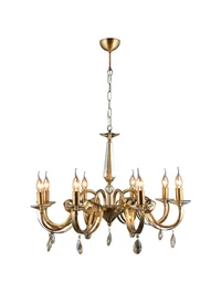 Lustra CASTRO 8xE14 max 8x40W antique LUCEA