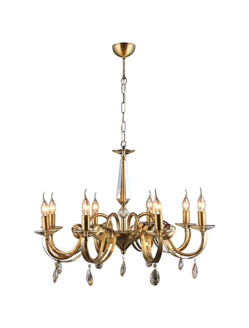 Lustră CASTRO 8xE14 max 8x40W antique LUCEA