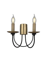 Aplică DOFA 2xE14 max 2x40W black + antique LUCEA