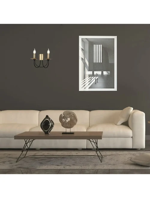 Aplică DOFA 2xE14 max 2x40W black + antique LUCEA