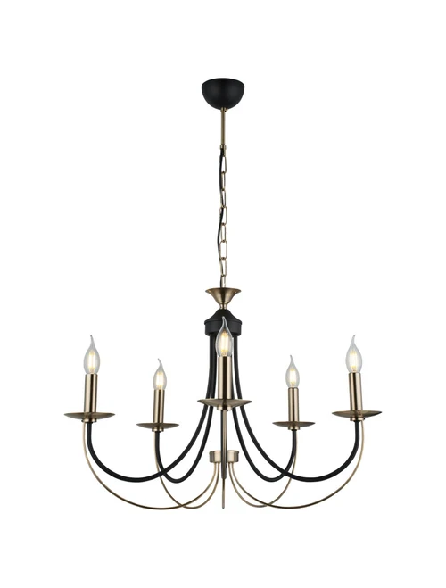 Lustră FERRA 5xE14 Long max 5x40W antique LUCEA