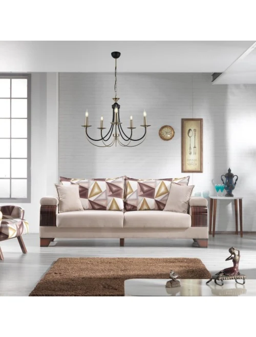 Lustră FERRA 5xE14 Long max 5x40W antique LUCEA