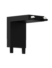 Conector pod perete p/u șină magnetică aplicată și încorporată Ultra Thin NEGRU