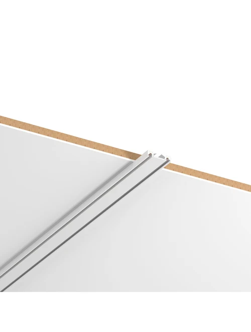 Șină Magnetică aplicată Ultra Thin 2m H6mm albă