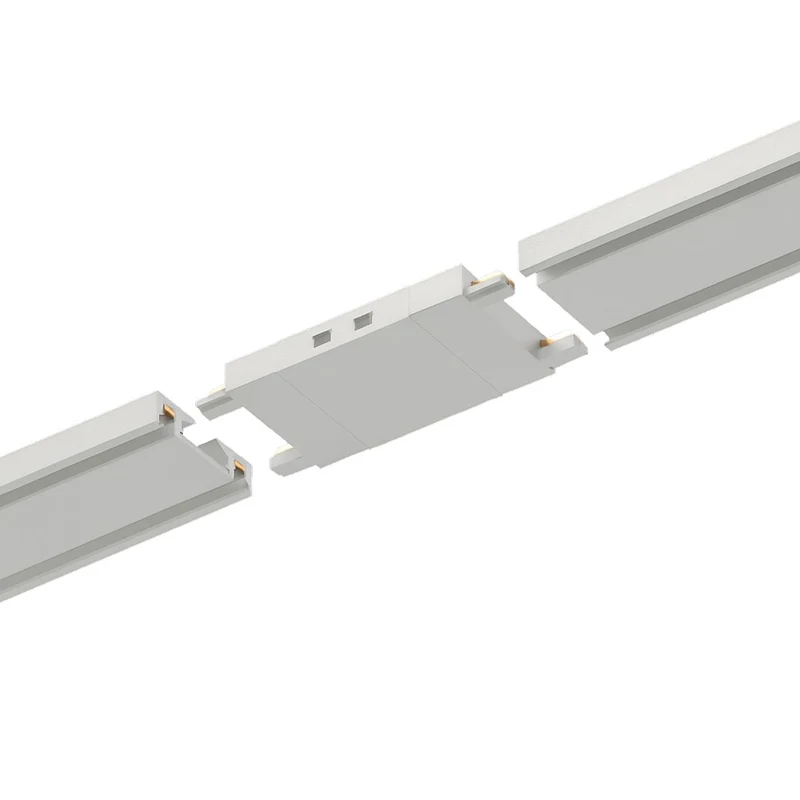 I-образный коннектор для накладной магнитной шины Ultra Thin, БЕЛЫЙ 2