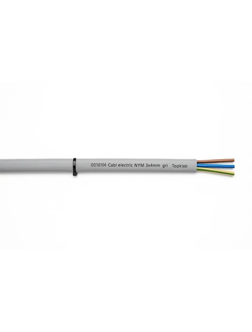 Cablu electric NYM 3x4mm gri TopKab