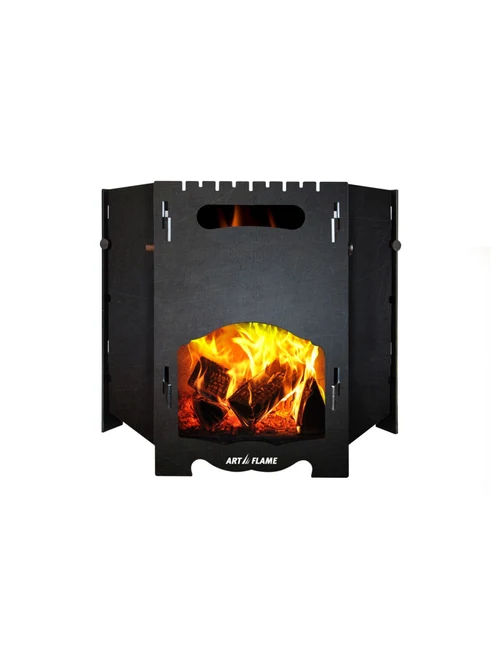 Sobă-Grătar din oțel Hike pliabil 430*497mm