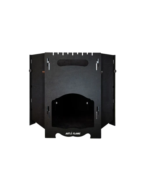 Sobă-Grătar din oțel Hike pliabil 430*497mm