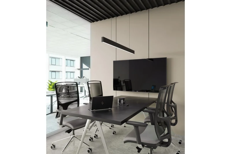 * Lustră LED suspendată LIVIA 40W 4000K 120cm negru GTV 3