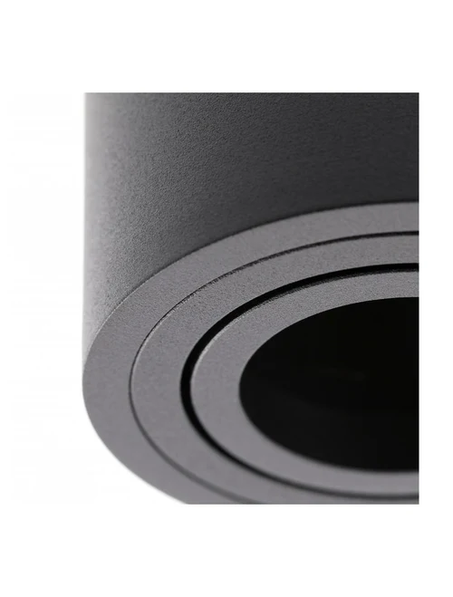 Spot aplicat AVEIRO DUO BIS 2xGU10 160x80x90 rotund negru GTV