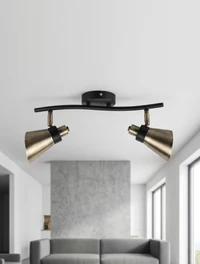 Corp de iluminat 2xE14 negru+cupru antic 51916-2 Luminaled 2