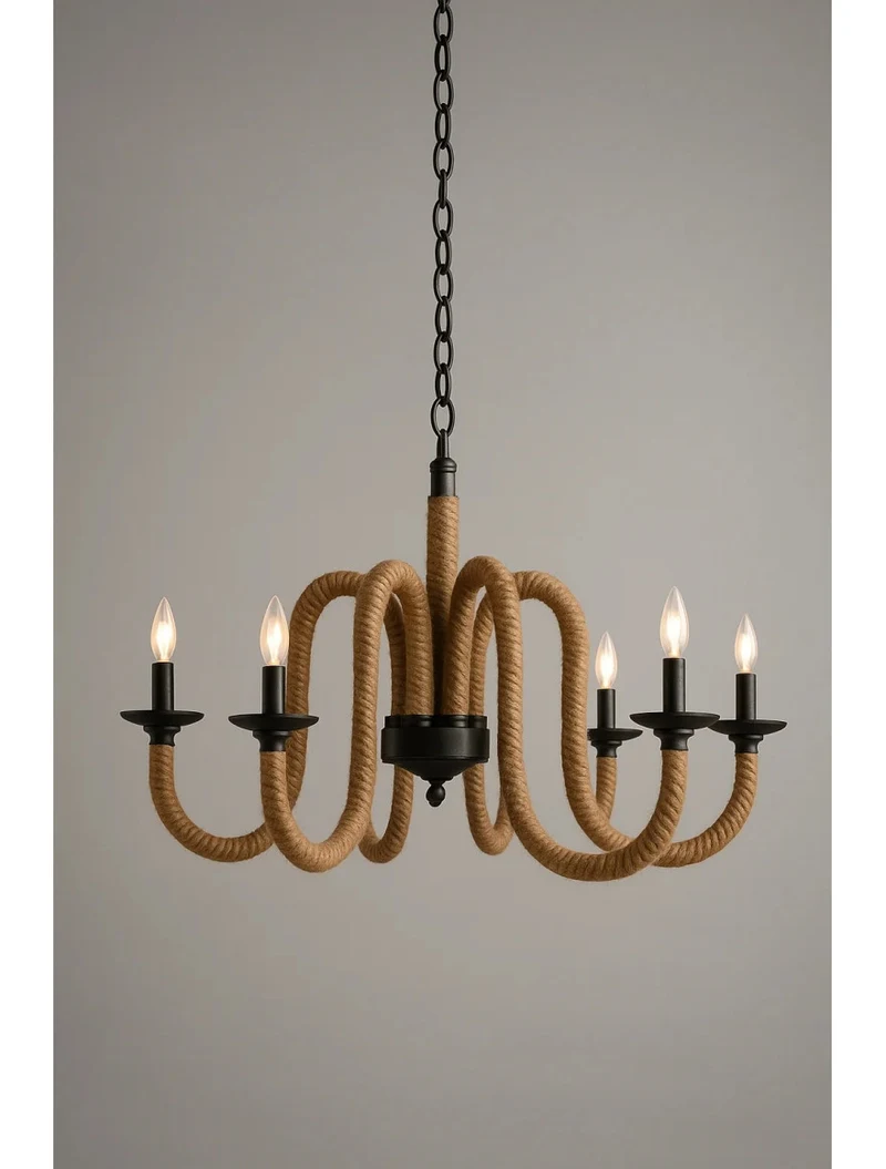Lustra 6*E14 negru M248-6 Luminaled 2