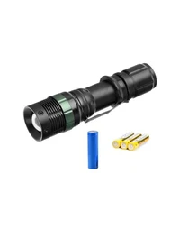 Светодиодный фонарик с зумом, батарейки + 3 батарейки типа ААА Luminaled 2