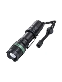Светодиодный фонарик с зумом, батарейки + 3 батарейки типа ААА Luminaled