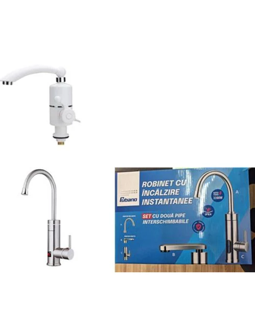 Încălzitor electric de apă instant 3000W alb RUBANO
