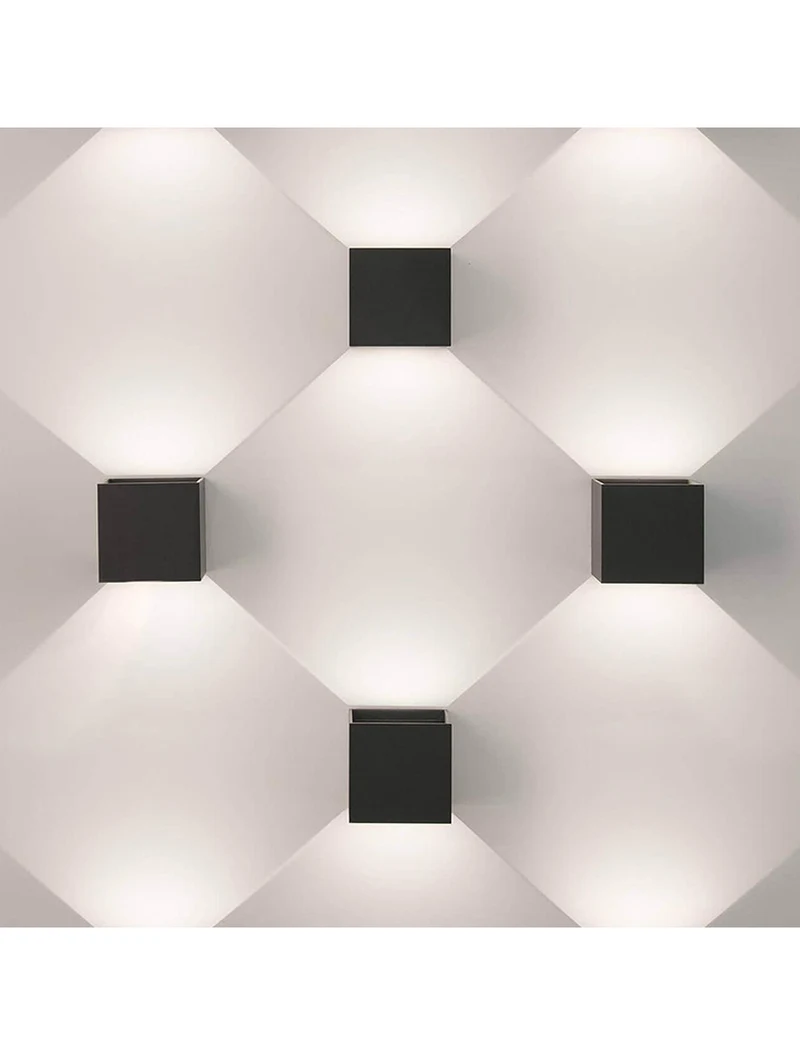 Corp de iluminare pe perete LED PL-WLA06PW-BL 6W IP54 230V 4000K negru 3