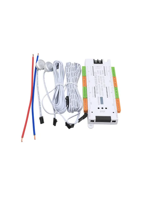 ML32S Контроллер для лестниц с LED-подсветкой, интеллектуальный, максимум 32 канала, 2 датчика движения