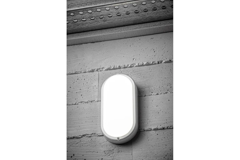 Светодиодный светильник LED KODO, 8 Вт, 4000K (нейтральный белый), IP54, белый, овальный, GTV 2
