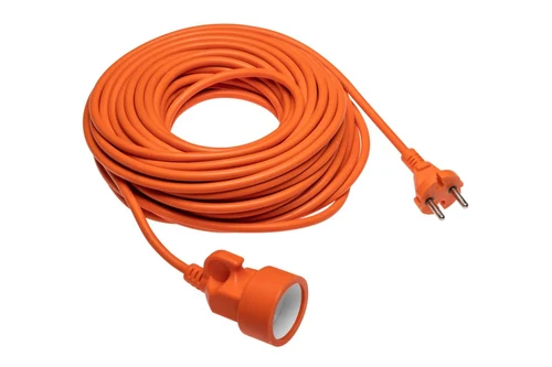 Prelungitor 1 priză 20m fără împământare portocaliu 10A  220-250V GTV