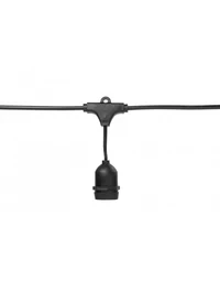 Гирлянда без лампочки 10X27 10м черная GTV 4