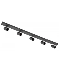Накладной светильник VENETO 5xGU10, макс. 20W, чёрный, GTV