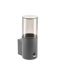 * Corp de iluminare pentru fațade cu sensor MEDIO-AU PIR 1XE27 IP54 grafit GTV